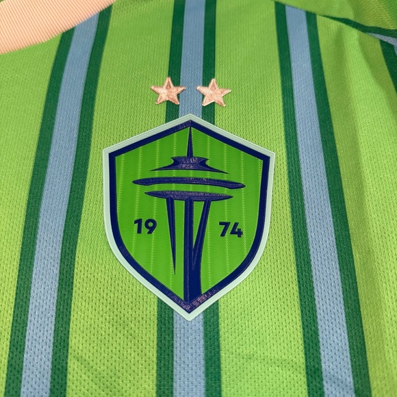 NWT Seattle Sounders FC 2024/25 Home Jersey Authentic Adidas MLS (HZ6188) - Picture 7 of 15